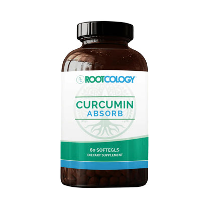 Rootcology by Dr. Izabella Wentz | Curcumin Absorb | Curcumin Turmeric Blend with 3 Bioactive Curcuminoids & Turmeric Oil | 60 Softgels