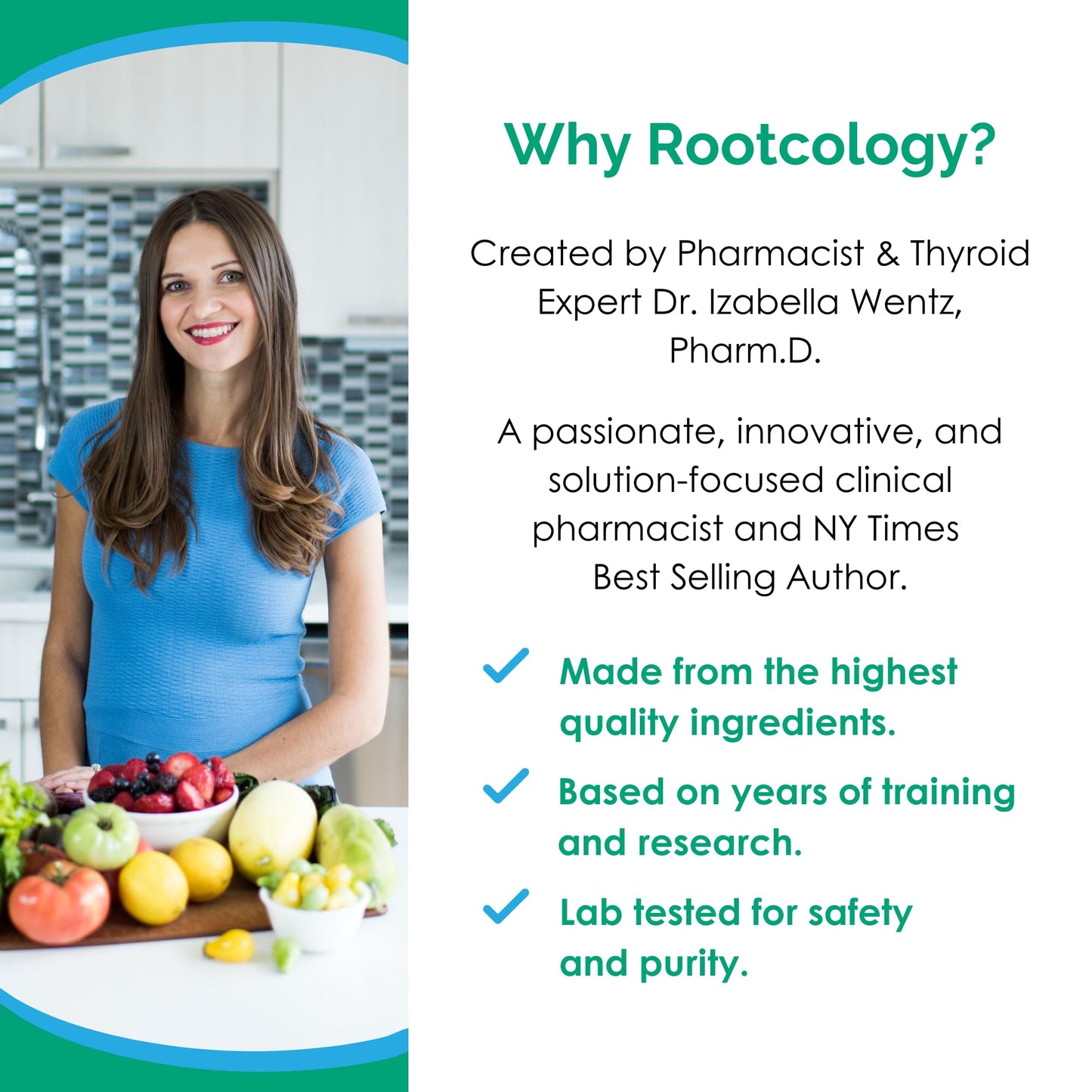 Rootcology by Dr. Izabella Wentz | Curcumin Absorb | Curcumin Turmeric Blend with 3 Bioactive Curcuminoids & Turmeric Oil | 60 Softgels