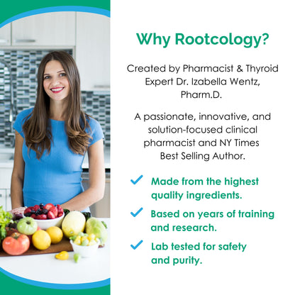 Rootcology by Dr. Izabella Wentz - Black Cumin Seed Extract | Digestive & Skin Support | 60 Softgels