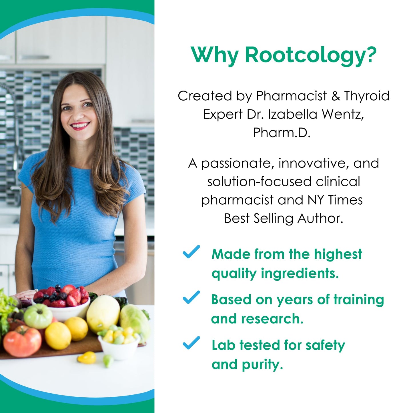 Rootcology by Dr. Izabella Wentz | Pancreatic Enzymes Plus | Enteric Coated Lipase, Protease & Amylase Blend with Bromelain | 90 Capsules