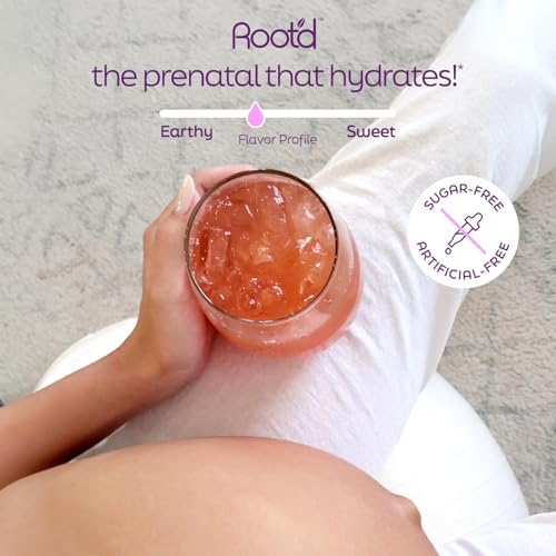Root'd Prenatal Multivitamin Powder — 25 Vitamins & 3x Electrolytes, Folate, Iron, D3, 7 Superfoods & Probiotics | Sugar-Free | 24 Packets