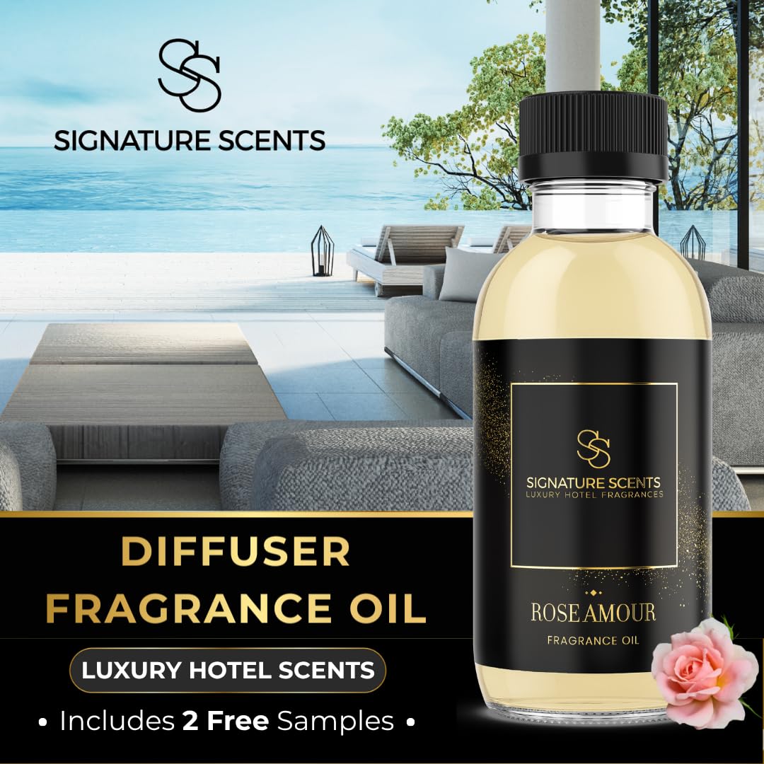 Rose Amour Diffuser Oil 120ml - Luxury Hotel & Home Aromatherapy