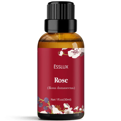 Rose Essential Oil | Esslux Aromatherapy – 30 ml (Diffuser, Massage, Soap, Candles)