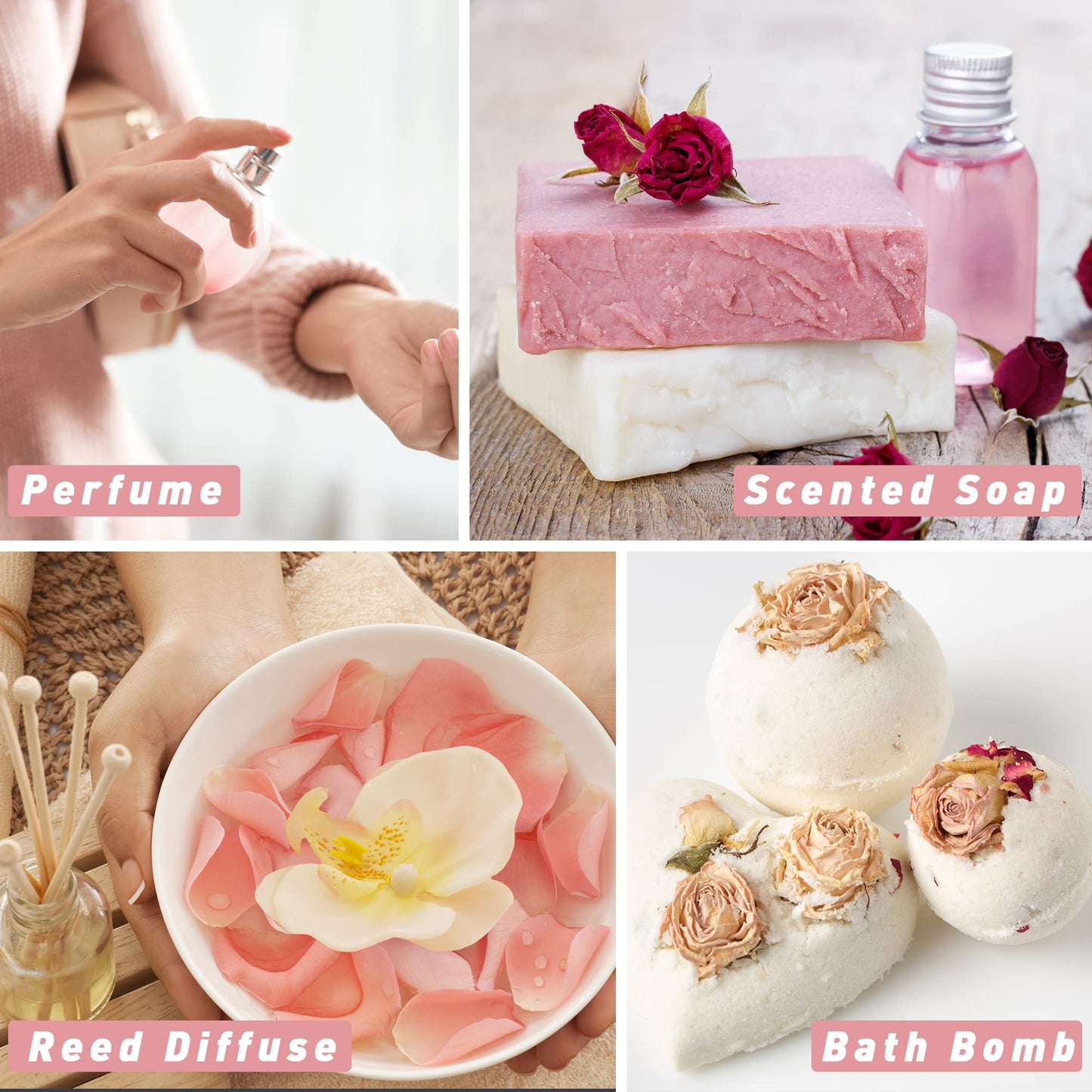 Rose Essential Oil | Esslux Aromatherapy – 30 ml (Diffuser, Massage, Soap, Candles)