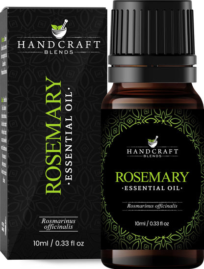 Handcraft Blends Rosemary Essential Oil – 0.33 Fl Oz | 100% Pure & Natural, Premium Grade