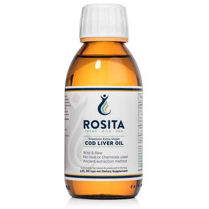 Rosita Extra Virgin Cod Liver Oil Liquid – Pure, Unprocessed, Sustainable Nordic Oil