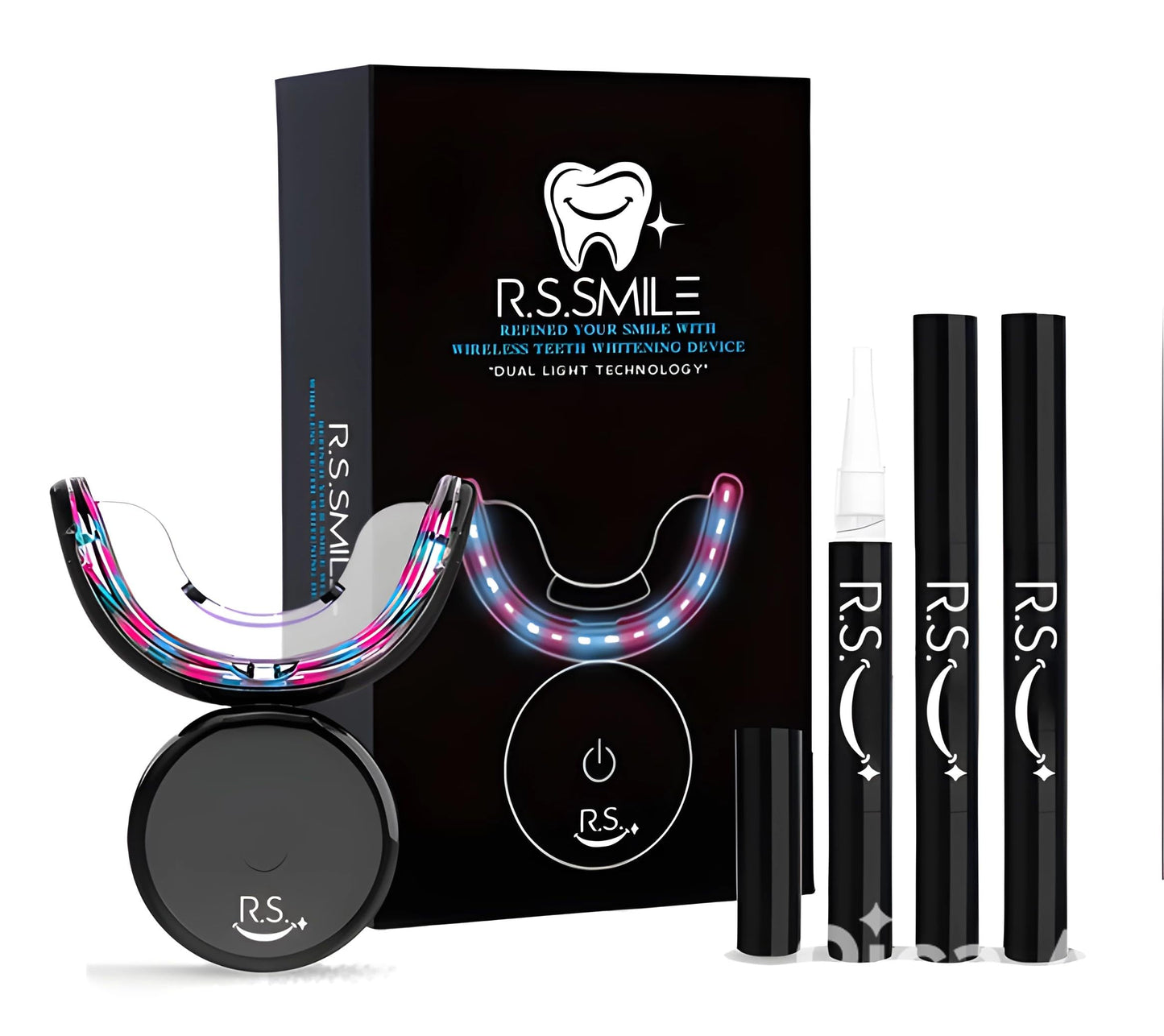 RS Smile Professional Wireless Teeth Whitening Kit – 32x Dual LED Lights