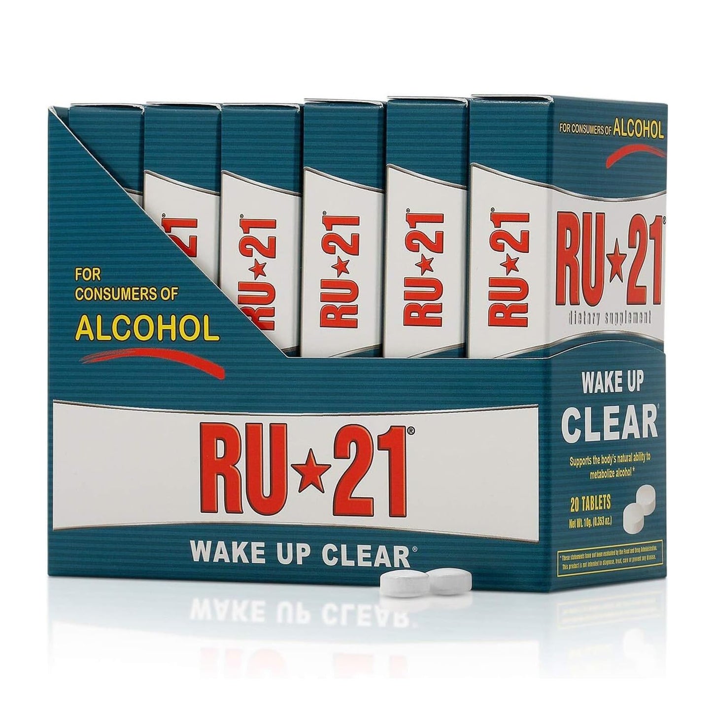 RU-21 Night-After Recovery Supplement | Feel Better Next Day & Liver Support | Made in USA