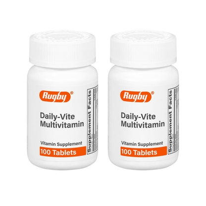 Rugby Daily-Vite Multivitamin - 100 Tablets (2 Pack) | Daily Vitamin Supplement