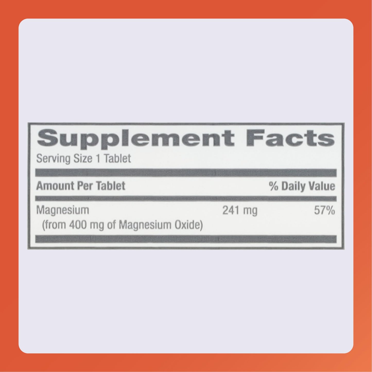 Rugby Magnesium Oxide 400 mg Tablets – Gluten-Free Dietary Supplement | 120 Count (3 Pack)