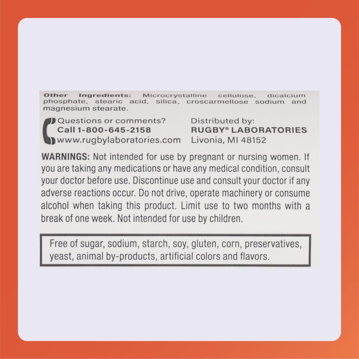 Rugby Melatonin 1mg Tablets - Dietary Supplement - 90 Count