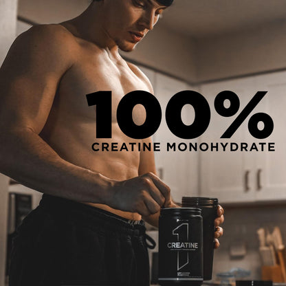 Rule 1 Creatine Powder – 5 g Micronized Creatine Monohydrate for Lean Mass & HIIT (Fruit Punch & Unflavored)