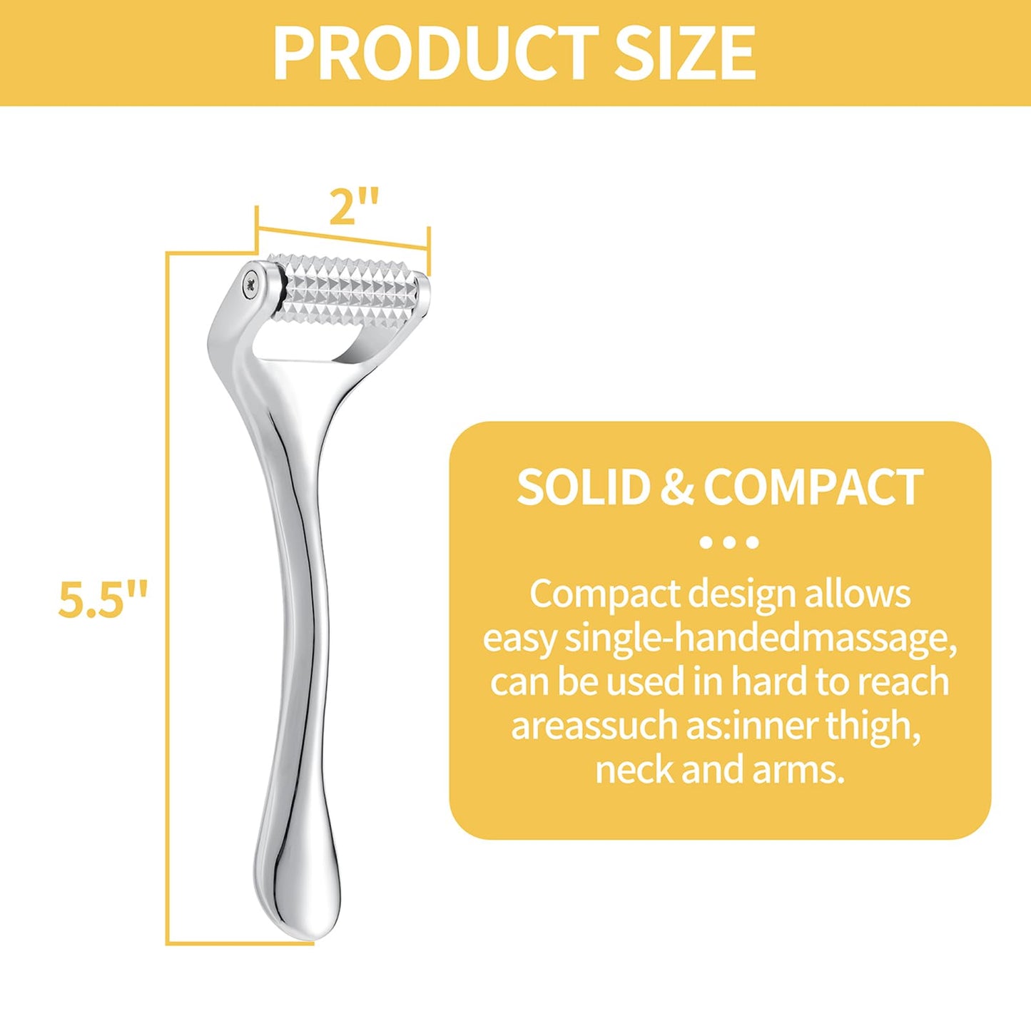 Running Man Acupressure Roller – Deep Tissue Massage Tool for Face, Hands, Feet, and Neck