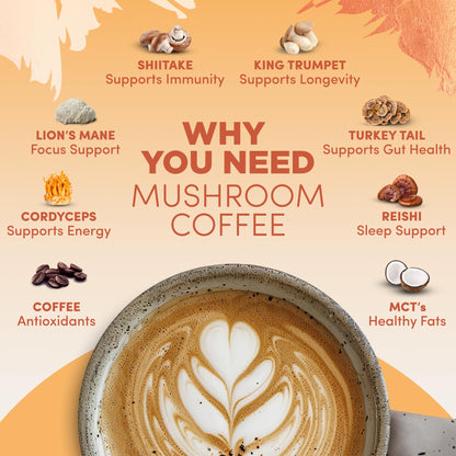 RYZE Superfoods Ultimate Energy Bundle – USDA Organic Mushroom Coffee, Mushroom Matcha & Probiotic Creamer