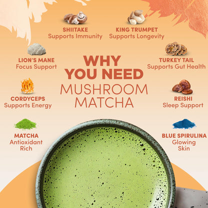 RYZE Superfoods Ultimate Energy Bundle – USDA Organic Mushroom Coffee, Mushroom Matcha & Probiotic Creamer