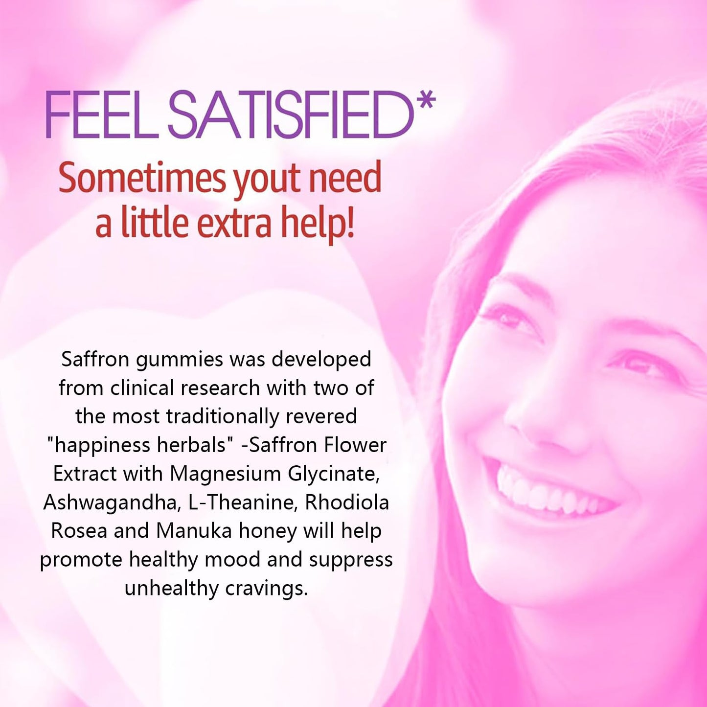 NEVISS Saffron Gummies 100mg — Pure Saffron Extract with Magnesium Glycinate, L-Theanine & Turmeric