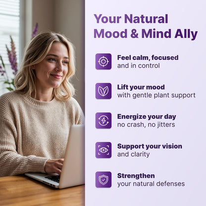 Pure Saffron Extract 88.5 mg - Mood, Focus & Vision Support | Made in USA | 60 Capsules