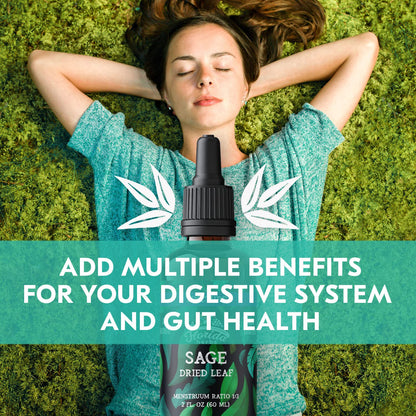 Sage Extract – Natural Dried Sage Supplement (Salvia officinalis) – Organic, Non-GMO – Made in USA – 2 oz (Pack of 2)