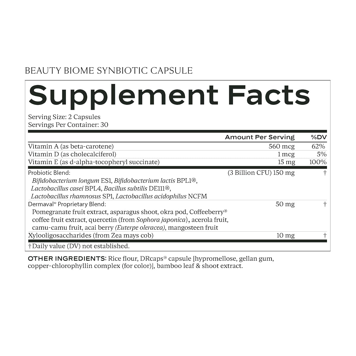 SAKARA Beauty Biome – Daily Synbiotic for Skin & Gut Health (60 Capsules)