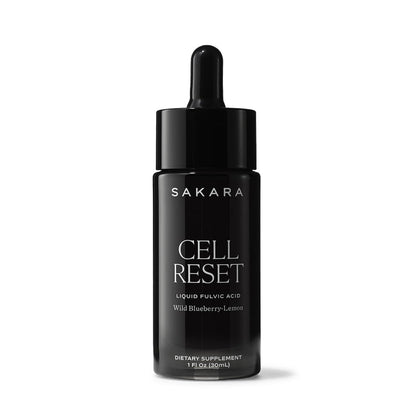 SAKARA Cell Reset – Liquid Fulvic Acid Complex with Wild Blueberry & Lemon | Immune Support & Cellular Detox