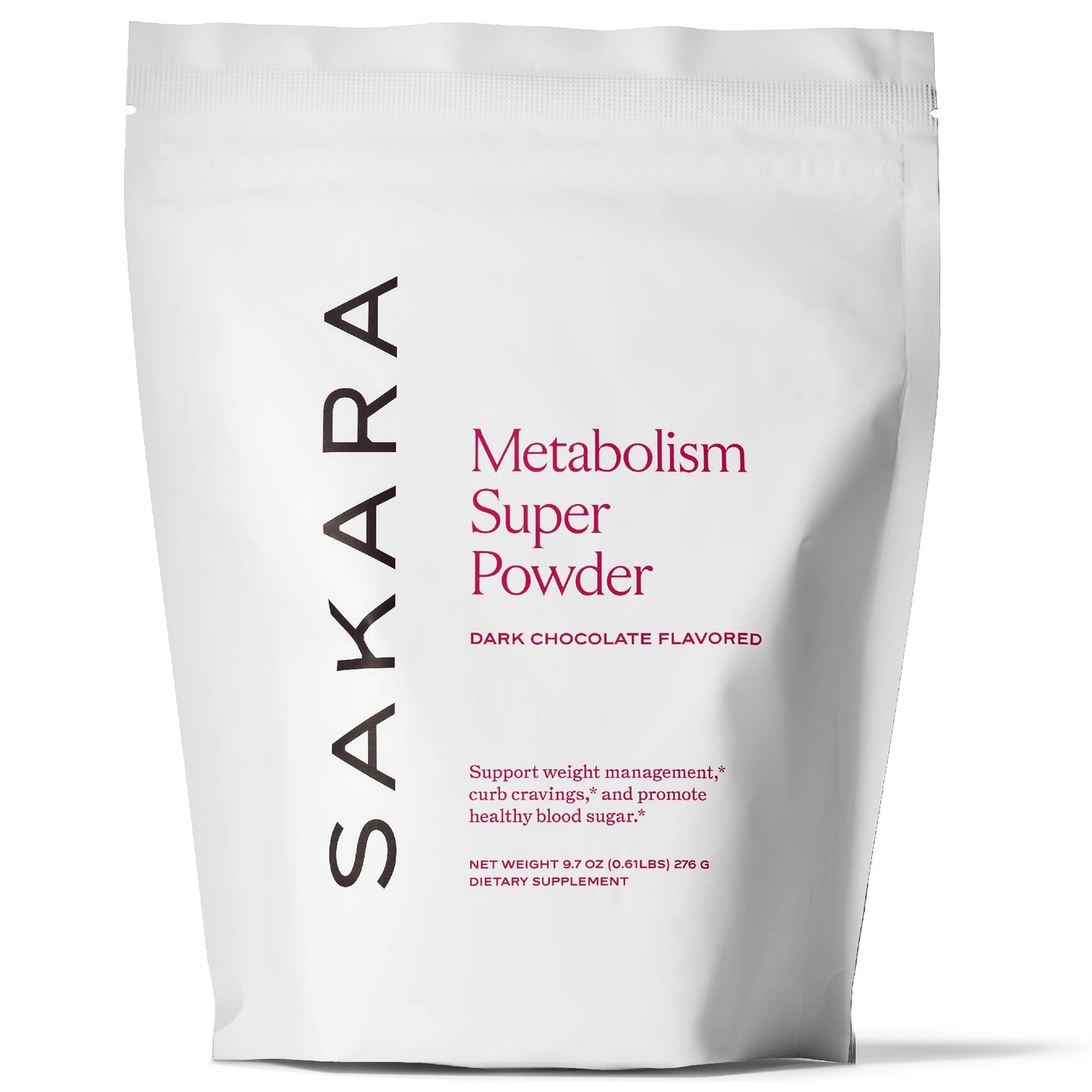 SAKARA Metabolism Super Powder – Appetite Control, Weight Management, Chocolate Flavor | Vegan & Non-GMO | 24 Servings