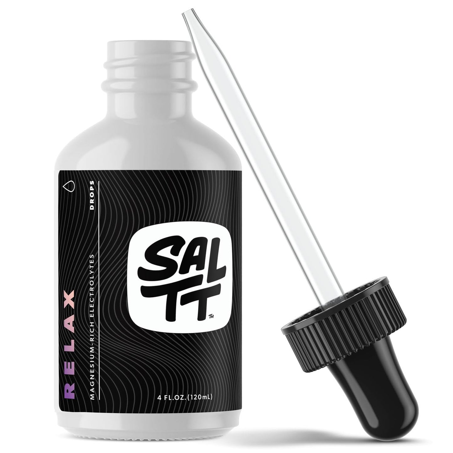 SALTT Relax Magnesium Drops - Ionic Magnesium Chloride + Electrolytes - 120ml