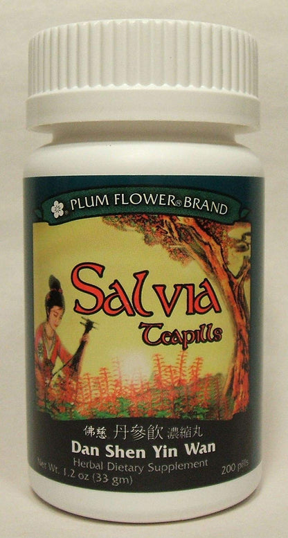 Salvia Teapills (Dan Shen Yin Wan) – 200 ct Plum Flower by Mayway
