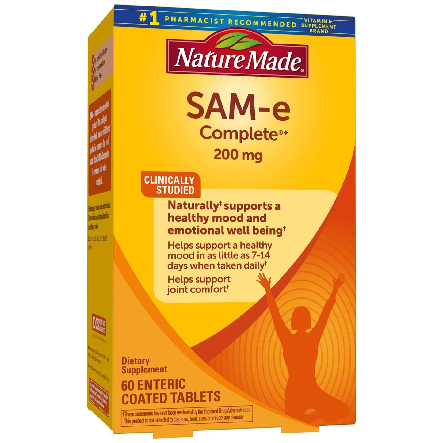 SAM-e Complete 200 mg Tablets - 60 Count | Supports a Healthy Mood