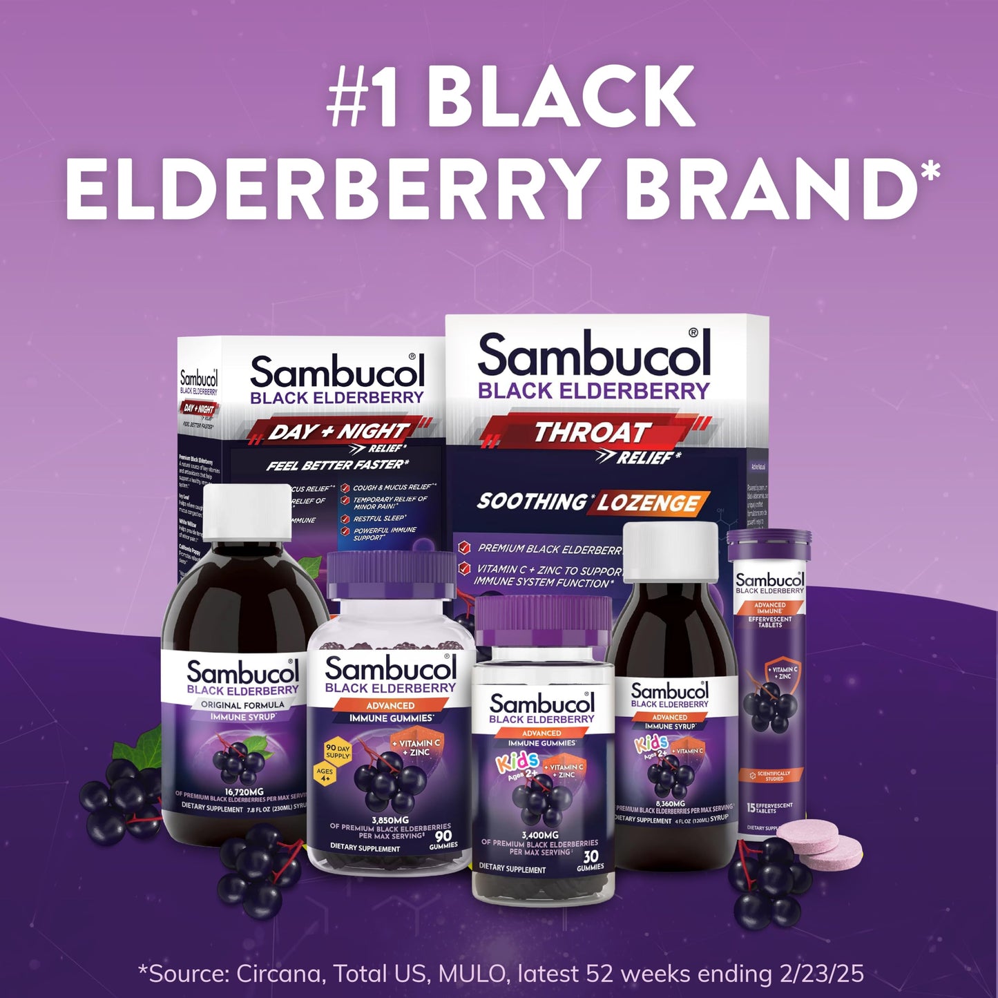 Sambucol Black Elderberry Syrup - Original Formula 4 Fl Oz | Immune Support