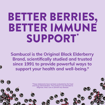 Sambucol Black Elderberry Effervescent Tablets with Zinc & Vitamin C (15 Count)