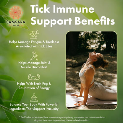 Samsara Herbs Tick Immune Support - 240 Capsules (Japanese Knotweed & Cat's Claw)