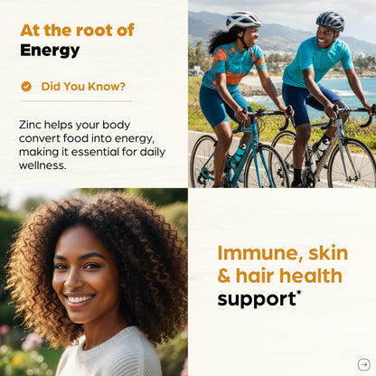 Sandhu Herbals Zinc 30mg with D3, B6, Biotin – Immune & Beauty Support | 120 Caps