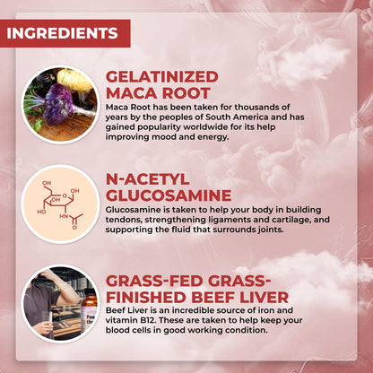 Santa Cruz Paleo Food of the Gods: Grass-Fed Beef Organ Supplement with Collagen, Maca Root, Colostrum – 30 Servings