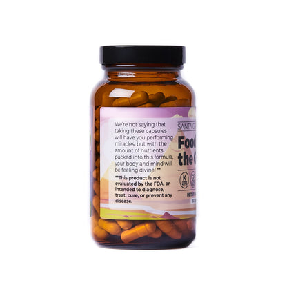 Santa Cruz Paleo Food of the Gods: Grass-Fed Beef Organ Supplement with Collagen, Maca Root, Colostrum – 30 Servings