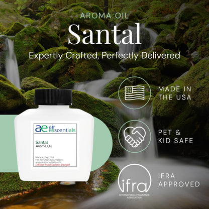 Santal Aroma Oil - Essential Oil Blend for Diffusers & Scent Machines | Sandalwood & Cardamom, 100 mL