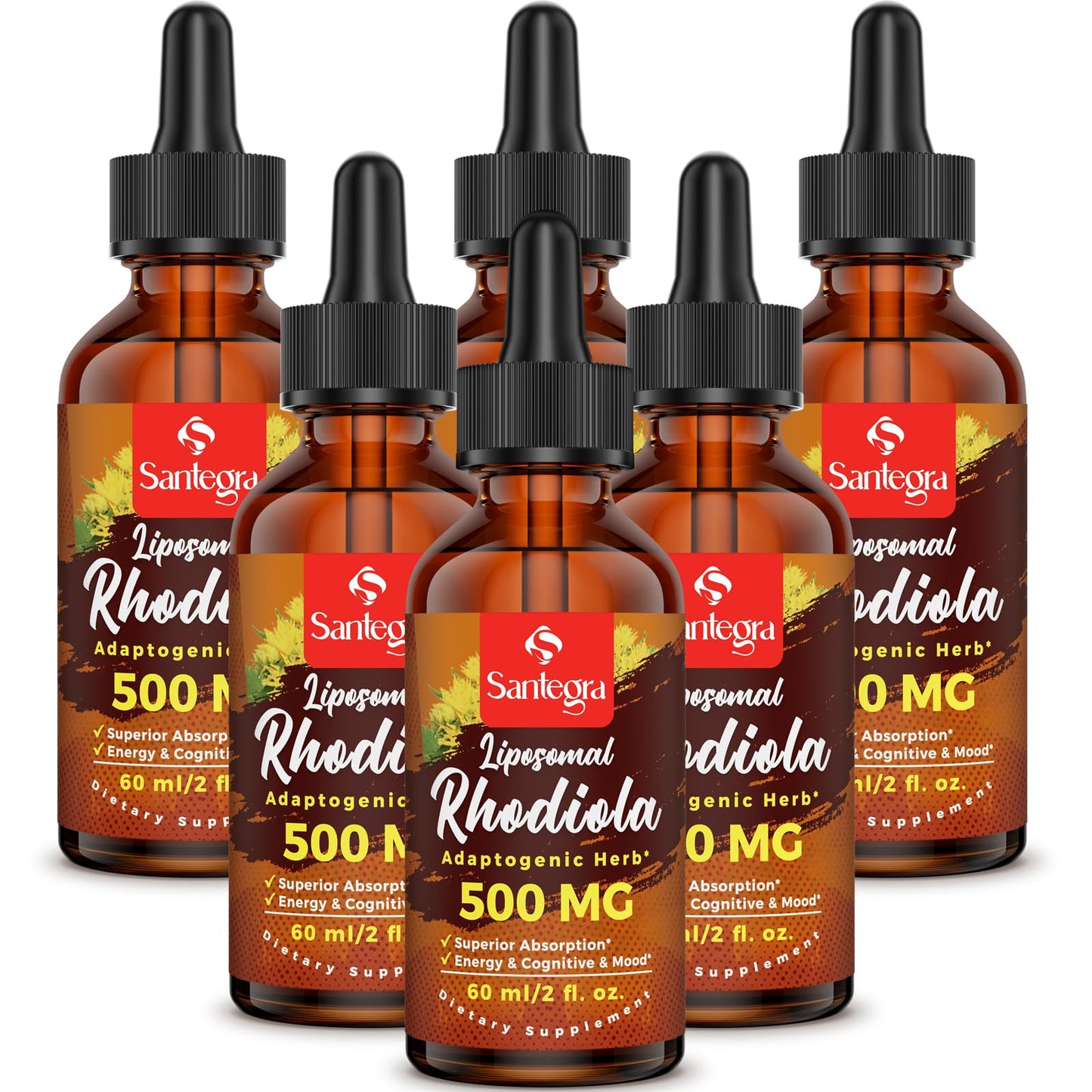 Santegra 57,000mg Liposomal Rhodiola Rosea with Ashwagandha — 360ml Liquid