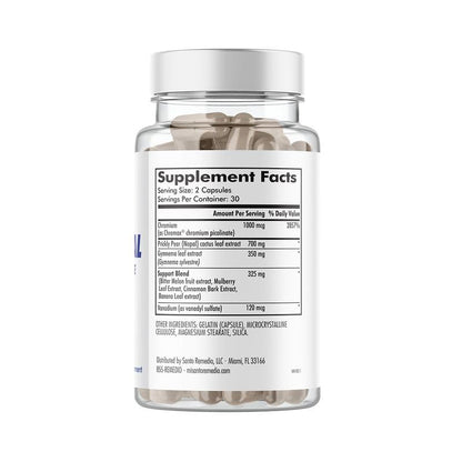 Santo Remedio Super Nopal Exclusive Nopal Gurmar Formula 60 Capsules