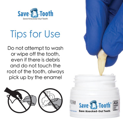 Save-A-Tooth Preservation Kit 2 Pack | Save Knocked-Out Teeth 24h | USA Made