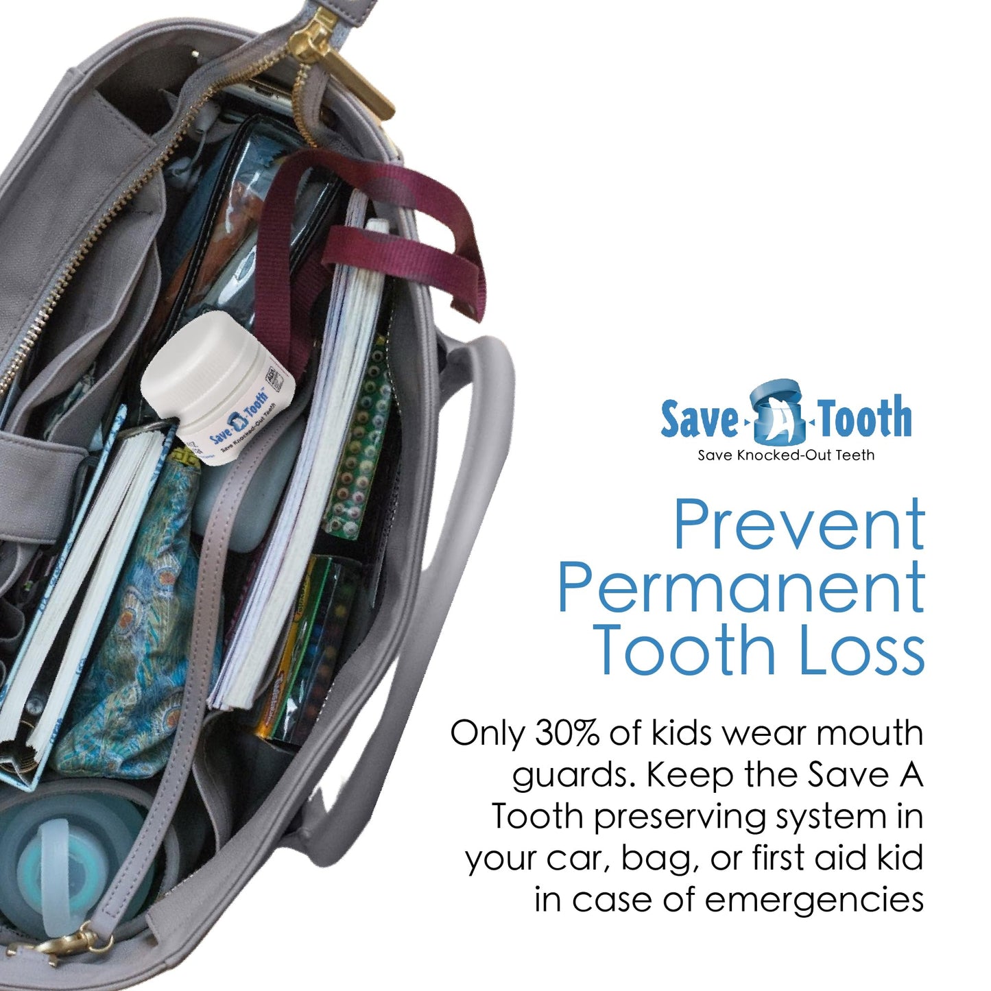 Save-A-Tooth Preservation Kit 2 Pack | Save Knocked-Out Teeth 24h | USA Made