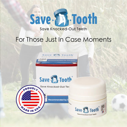 Save-A-Tooth Preservation Kit 2 Pack | Save Knocked-Out Teeth 24h | USA Made