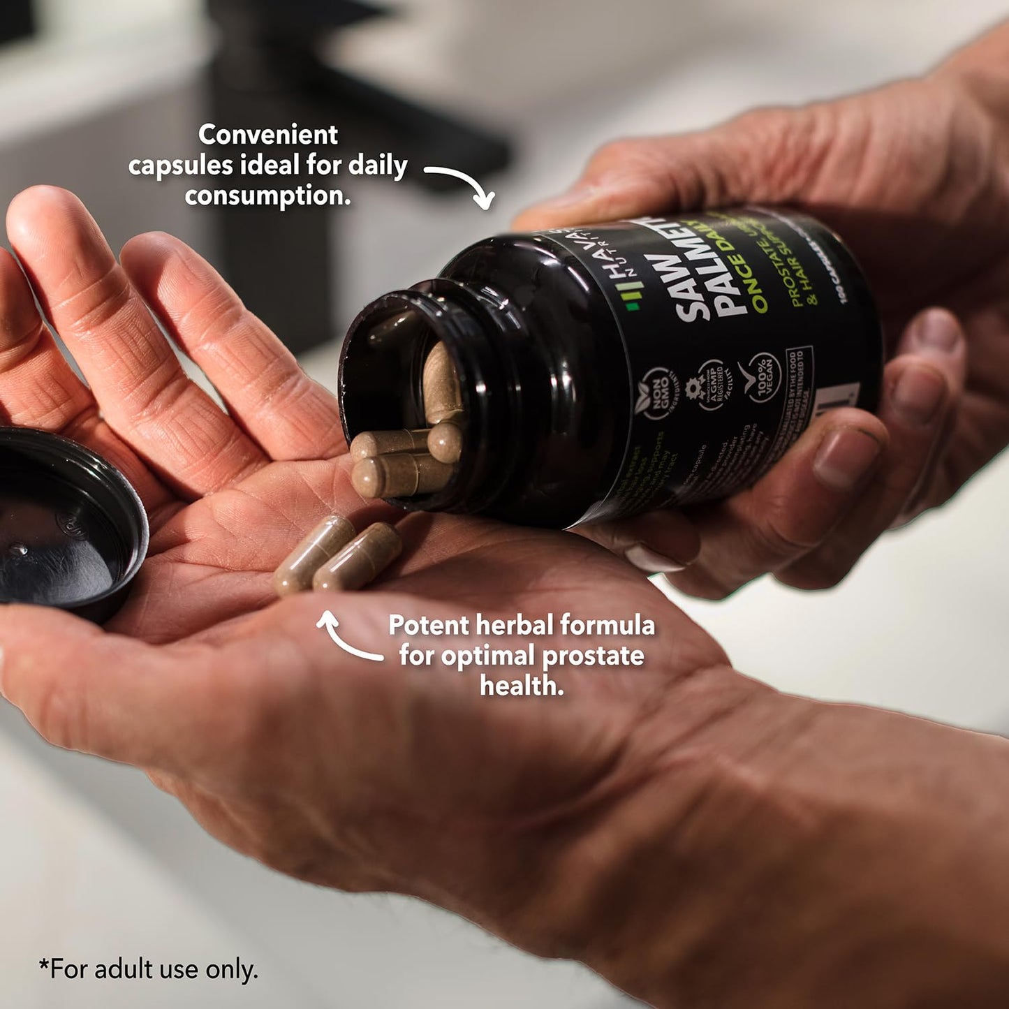 HAVASU NUTRITION Saw Palmetto for Men – Prostate Support & DHT Hair Health (500mg)