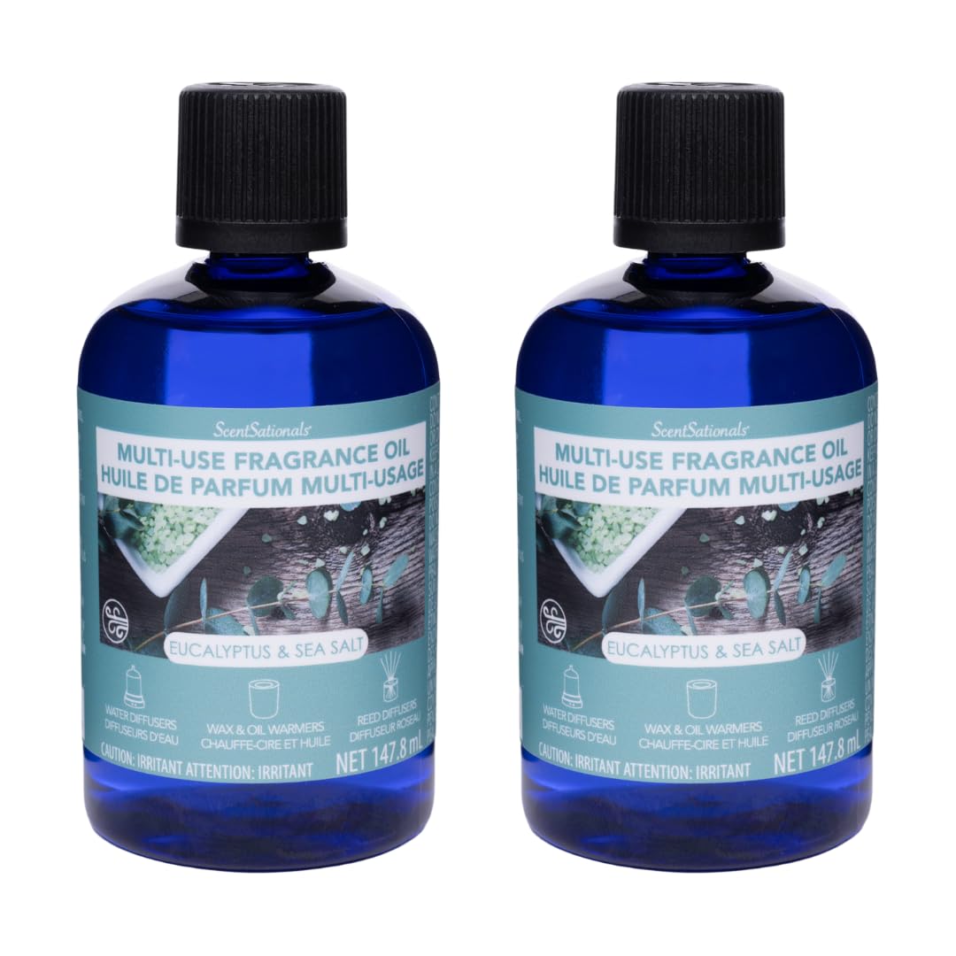 ScentSationals Eucalyptus & Sea Salt Diffuser Oils – 2 x 147.8 ml