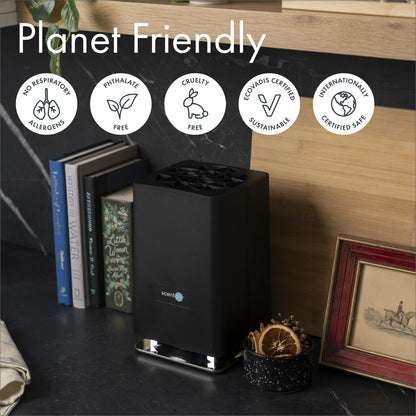 ScentAir Whisper Home Diffuser - 800 sq ft, Alexa & Google, WiFi & Bluetooth, Black