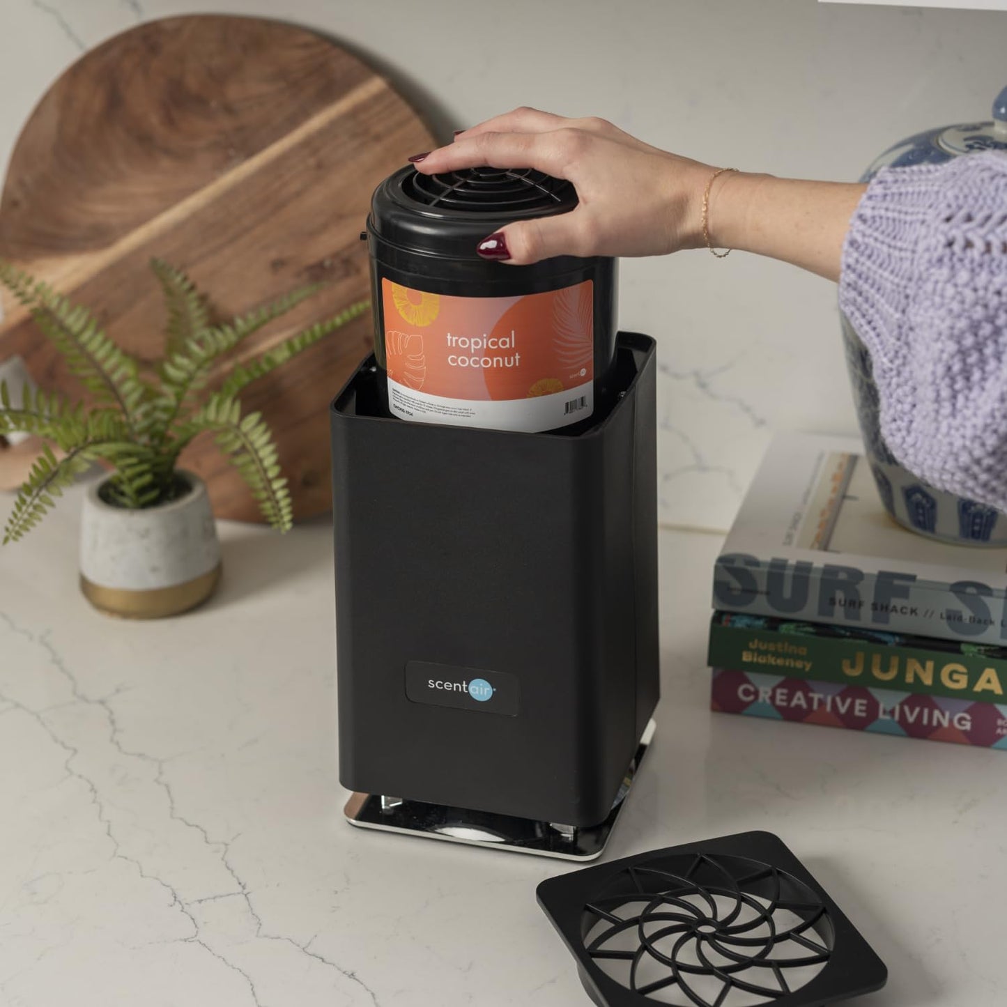 ScentAir Whisper Home Diffuser - 800 sq ft, Alexa & Google, WiFi & Bluetooth, Black