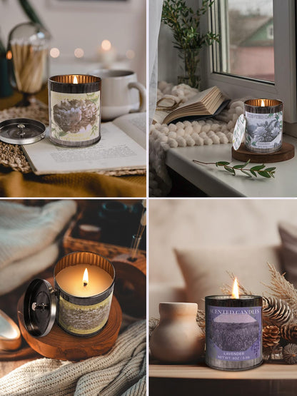 Scented Candle Gift Set 4-Pack 32oz Soy Wax with 200-Hour Burn Time | Home Decor & Gift