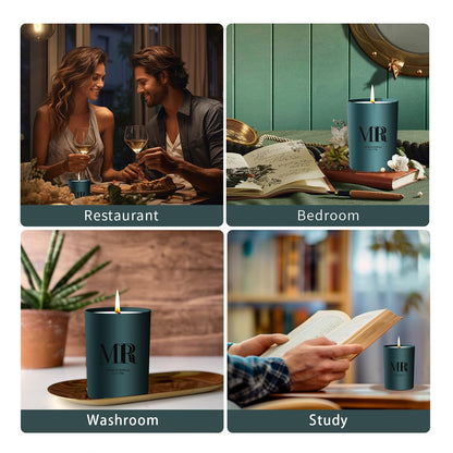 Scented Candle Gifts Set for Men – Smoke & Vanilla | Dad, Husband, Boyfriend