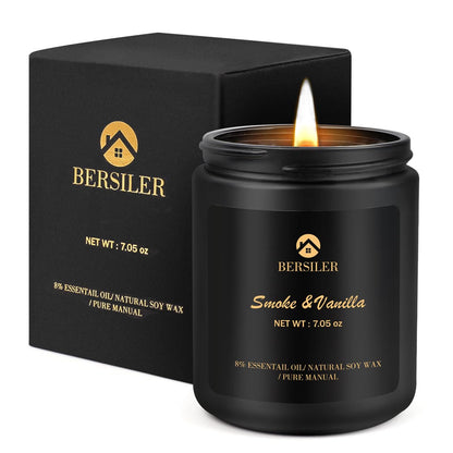 Scented Candle for Men – Vanilla Aromatherapy Candle for Home & Gifts