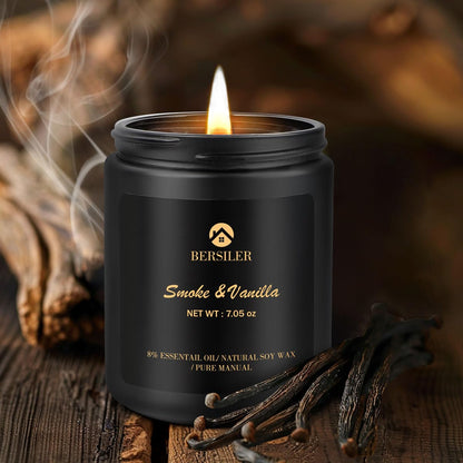 Scented Candle for Men – Vanilla Aromatherapy Candle for Home & Gifts