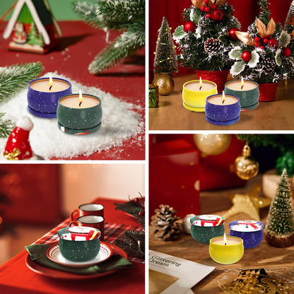 Scented Candles for Christmas - 3-Pack Gift Set (Soy Wax)