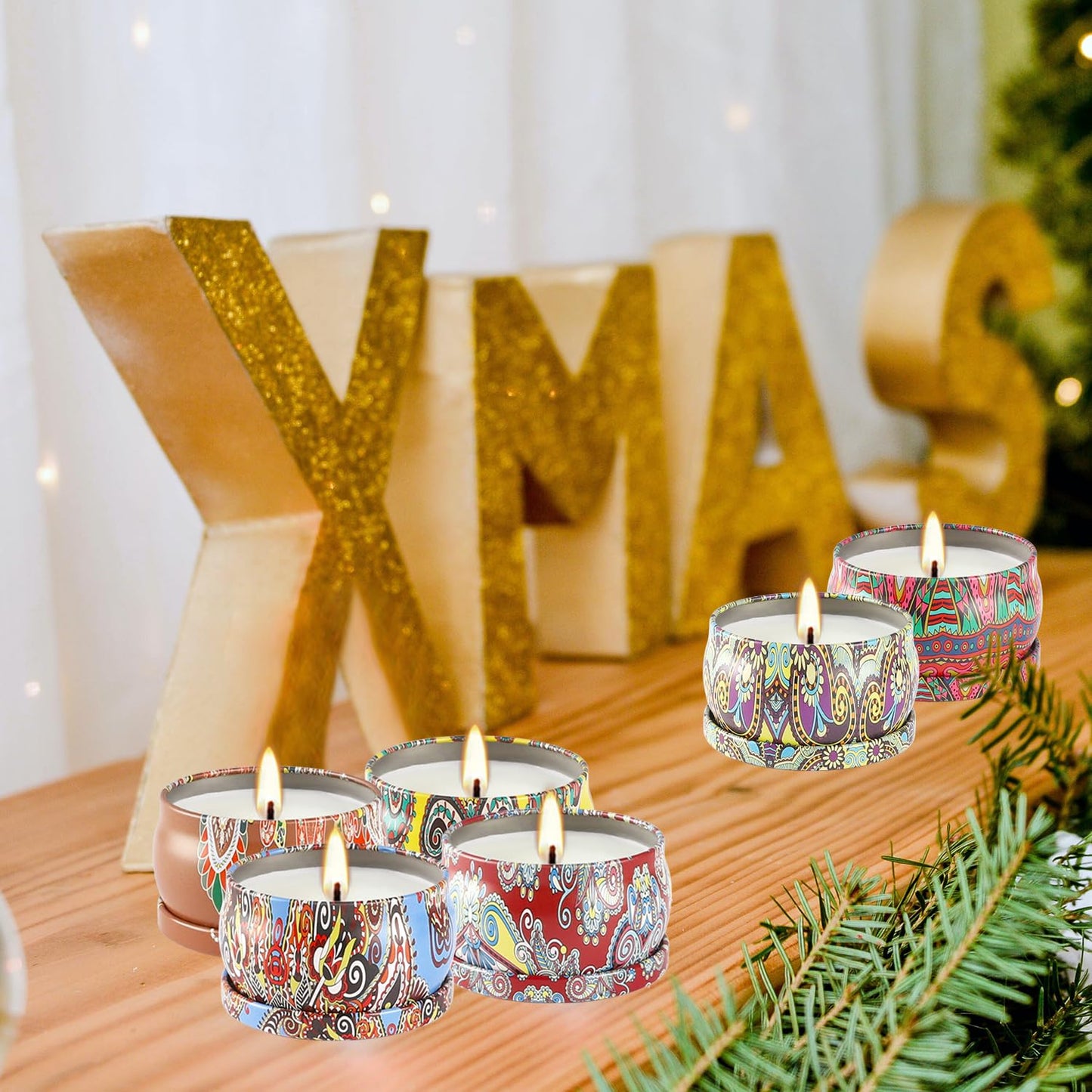 Scented Candles Gift Set – 24-Pack, 2.5 oz Soy Wax Aromatherapy
